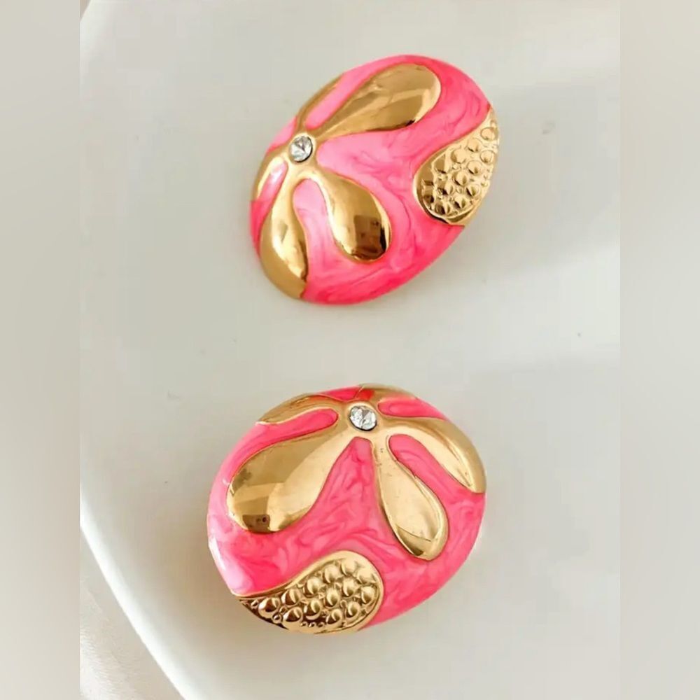 Flower earrings  #676